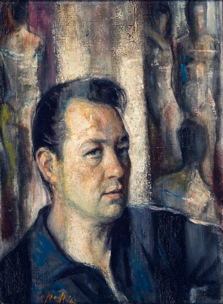 Willie Apap Self Portrait - maltese artist rome