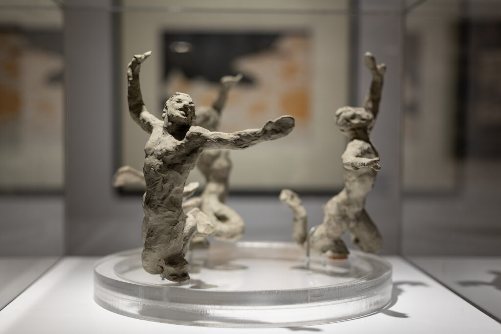 tritons bozzetto by vincent apap in an exhibition