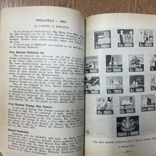spread from the Malta Yearbook 1974